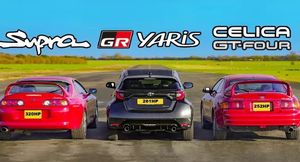 Культовые Toyota Celica и Supra сразились в дрэге с GR Yaris