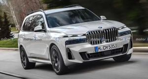 Представлены рендеры нового BMW X7 с раздельными фарами на основе шпионских фото