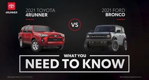 Toyota сравнила свой внедорожник 4Runner 2021 года с моделью Ford Bronco