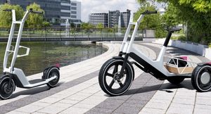 BMW представил электрический трехколесный велосипед и скутер, как решения для городского транспорта
