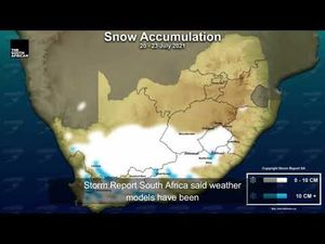 Снегопады и морозы в Южной Африке и Бразилии
