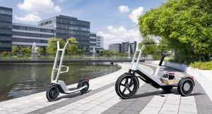 BMW продемонстрировал концепты электро самоката и грузового трёхколёсного электрического велосипеда