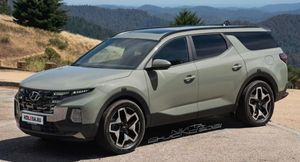 В Сети показали первые рендеры кроссовера на базе пикапа Hyundai Santa Cruz