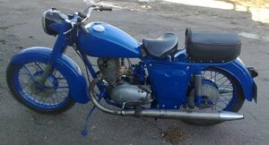 Один из первых мотоциклов собранных в Ижевске - ИЖ 56