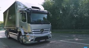 Автоблогеры устроили тест-драйв новому электрическому грузовику Mercedes-Benz eActros