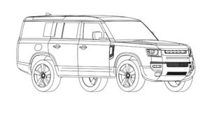 Самый длинный Land Rover Defender рассекретили на патентных изображениях