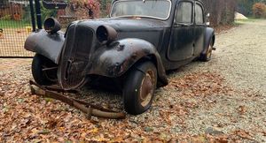 В Сети показали старый Citroën Traction Avant, который нуждается в реставрации