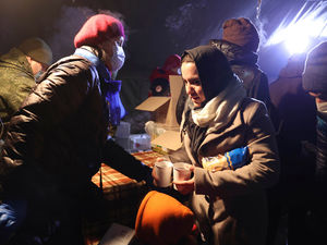 Мигрантов на белорусско-польской границе доконала ледяная вода