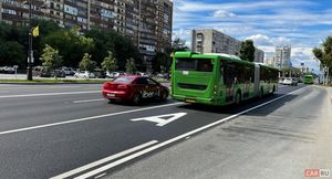 В Москве появились разделительные разметки для общественного транспорта