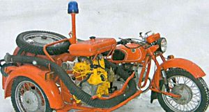 Первый советский пожарный мотоцикл «Л-600»
