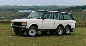 На аукционе eBay продают классический Range Rover с двумя дверями и шестью колесами