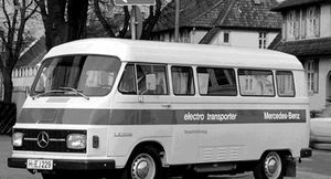 Электробус Mercedes на быстросъемных батарейках из 70-х годов
