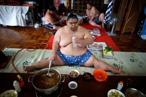 19 редких фотографии жизни и тренировок сумоистов