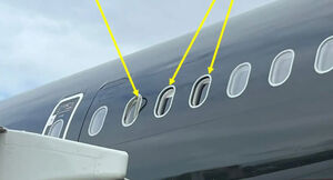 Пассажирский авиалайнер потерял на взлете пару иллюминаторов, но заметили это только на высоте 3 000 метров