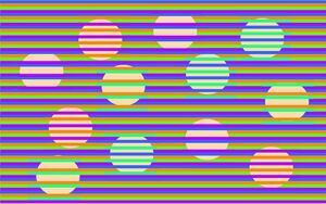 Иллюзия цветных шаров