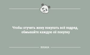 Анекдоты дня: «Чтобы отучить жену покупать всё подряд…» (9 фото)