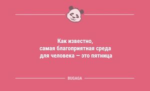 Короткие анекдоты в середине недели: «Как известно, самая благоприятная среда для человека…» (10 шт)