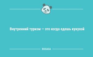Анекдоты для настроения: «Внутренний туризм — это…» (8 шт)