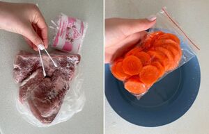 Зачем в мясо втыкать ватные палочки, а зип пакеты опускать в воду: незаменимые хитрости для кухни