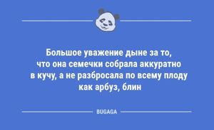 Анекдоты дня: «Большое уважение дыне…» (10 шт)