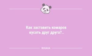 Анекдоты для всех: «Как заставить комаров...» (8 шт)