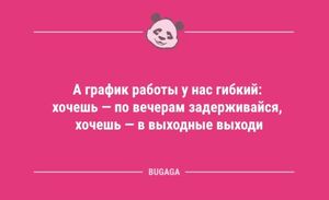 Анекдоты в середине недели: «А график работы у нас гибкий…» (10 шт)