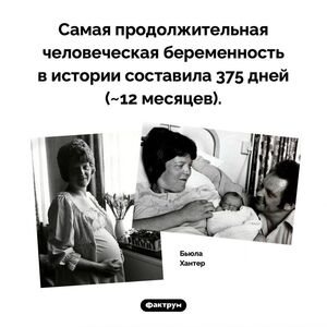Самая продолжительная беременность