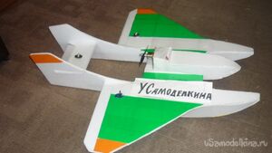 Создание экспериментальной авиамодели Шняга из потолочной плитки