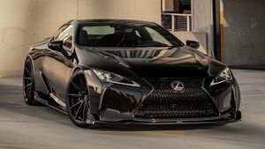 Черный Lexus LC 500 с новыми дисками: свежий взгляд на классику