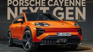 Электрический Porsche Cayenne: первые изображения и впечатляющая мощность