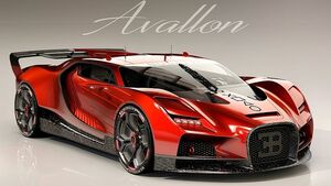 Bugatti показала виртуальный гиперкар Avallon VGT в стиле нового V16 Tourbillon