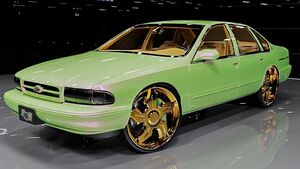 Классический Chevrolet Impala SS 1996 года получил яркий цифровой рестайлинг