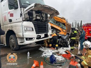 Два человека погибли в крупной аварии с фурой в Уфе
