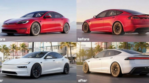 Виртуальный Tesla Model S обновился в третий раз и стал похож на сплющенный Model Y