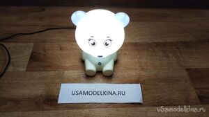 Простой ремонт светильника-ночника Мишка