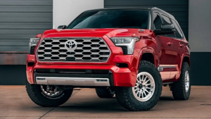 Редкая Toyota Sequoia Capstone в ярком цвете удивила внедорожным стилем