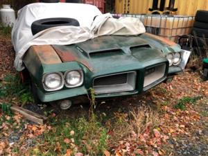 Редчайший Pontiac GTO 1972 года простоял без движения четыре десятилетия