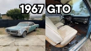 Редкий Pontiac GTO 1967 года выставлен на продажу после долгого простоя в гараже