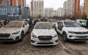 В Красногорске при сносе «Снежкома» рухнула колонна, повредив 140 автомобилей