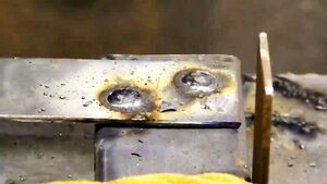 Как сделать электрозаклёпку электродом