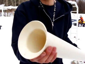 Как сделать юбку или воронку на конце ПВХ трубы