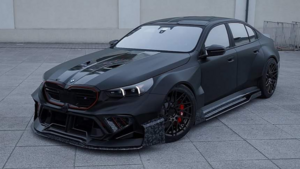 Виртуальный тюнинг нового BMW M5: агрессивный обвес и провокационный стиль