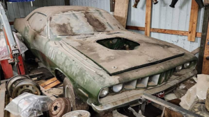 Редкий Plymouth Cuda 1971 года найден спустя 37 лет в сарае на ферме