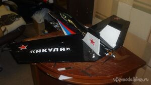 Экспериментальная авиамодель по схеме летающее крыло с КОС «Акула» СВ -248.