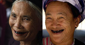 Зачем чернили зубы