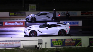 C8 Corvette и Tesla Model S Plaid устроили дуэль на четверть мили – результат удивил всех