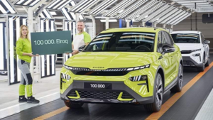 Skoda Elroq отмечает выпуск 100 000-го электрокара на заводе в Млада-Болеславе