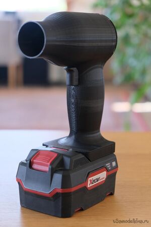 Проектирование и изготовление автономного турбинного воздуходува на базе экосистемы Parkside 20V