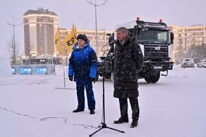 Первый российский тягач БАЗ отправился на полугодовые испытания в Газпром