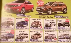 Средняя стоимость новых авто в России за пять лет удвоилась